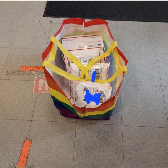 IKEA -STORSTORMA -Set of Two (2) Large Rainbow Tote Support LGBTQ Gay Pride New - Picture 4 of 11